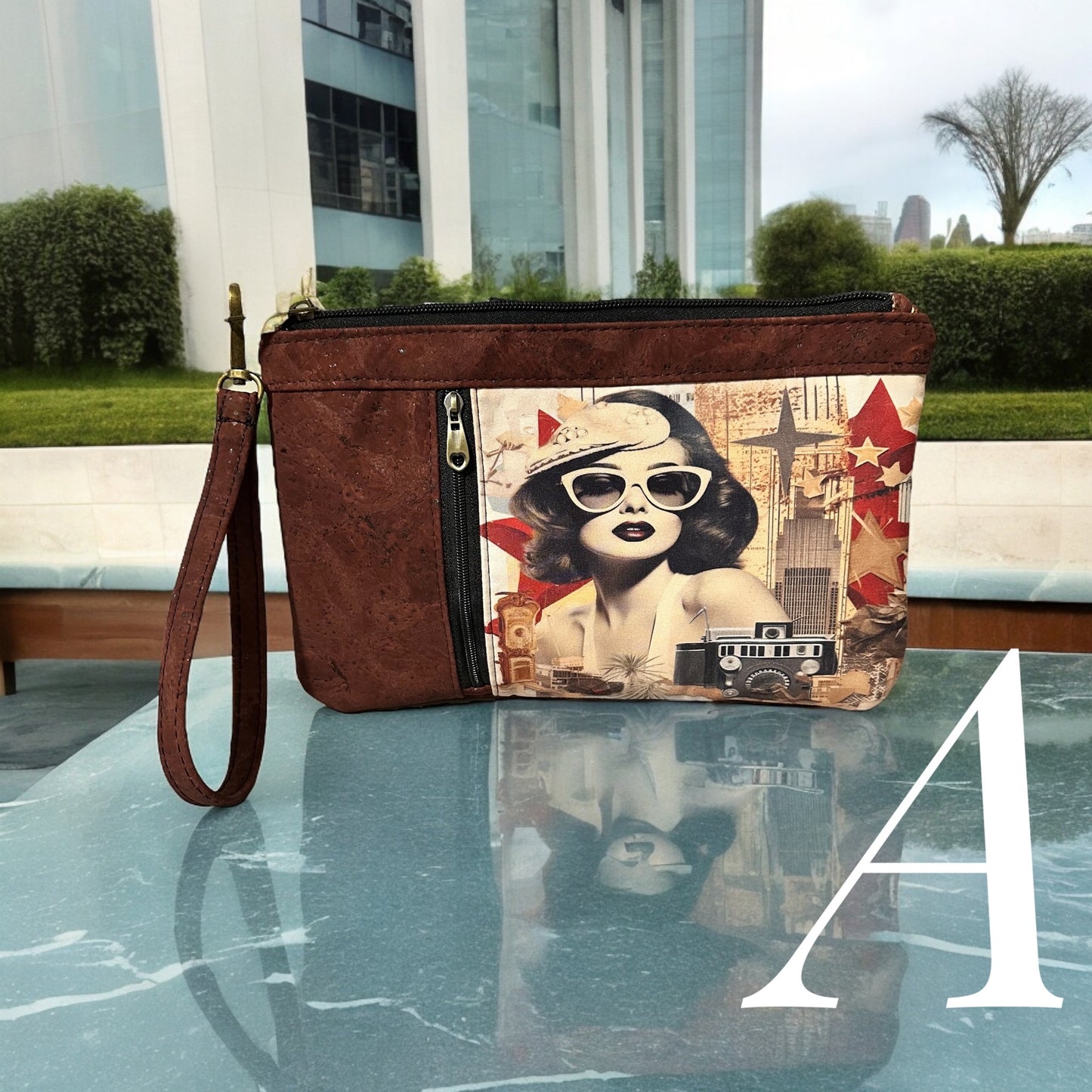 Cork Wristlet Clutch