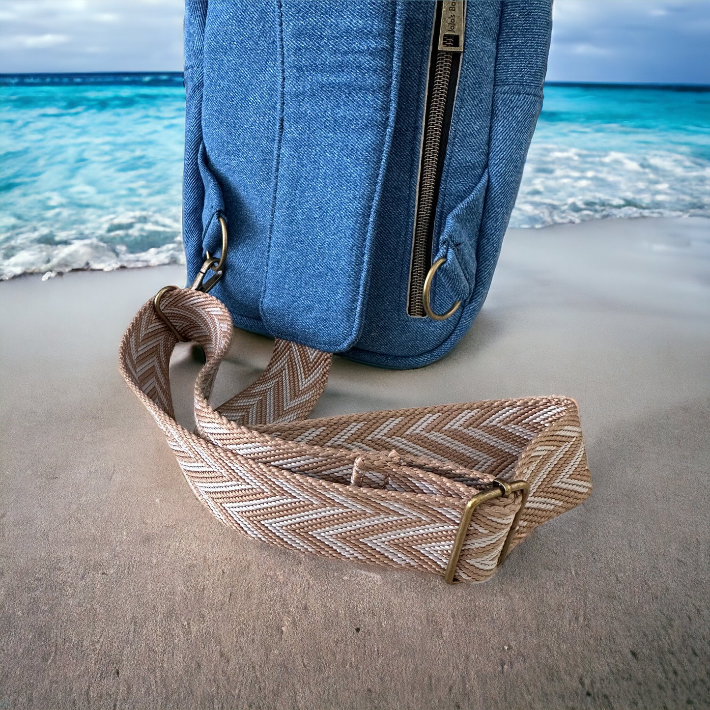 Denim Canvas Sling Bag