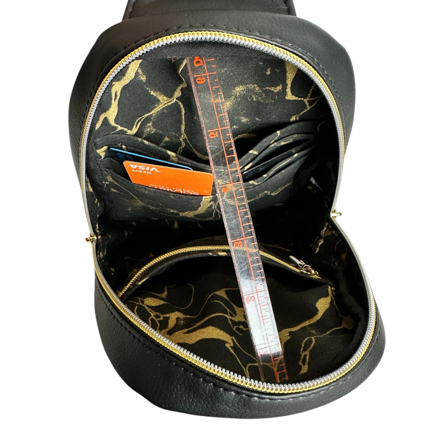 Black Slim Sling Purse