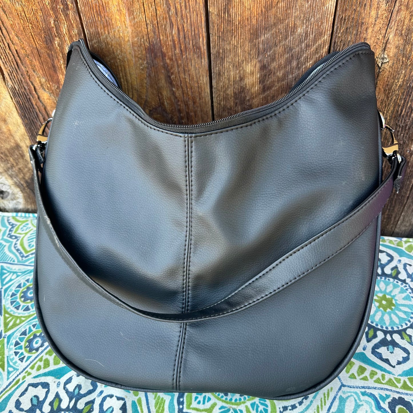 The Karola BlackShoulder Hobo Purse