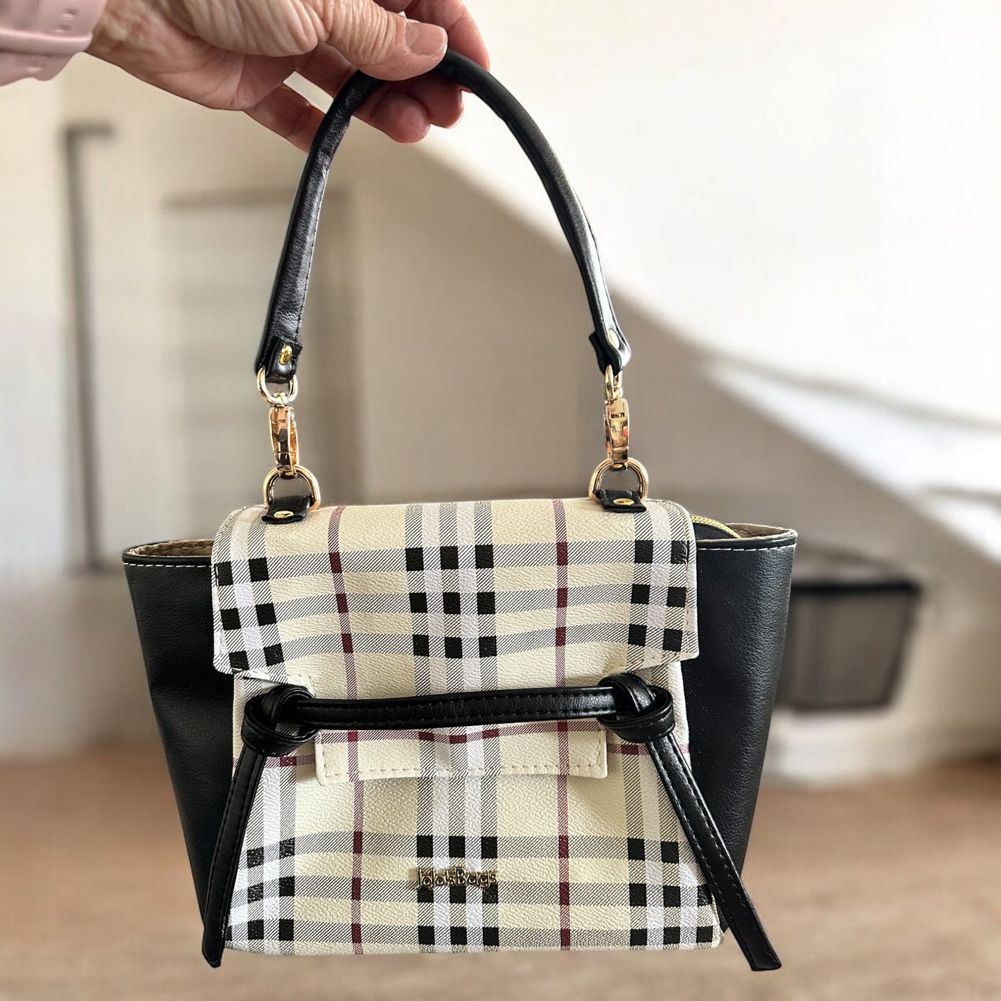 Samantha Plaid Handbag