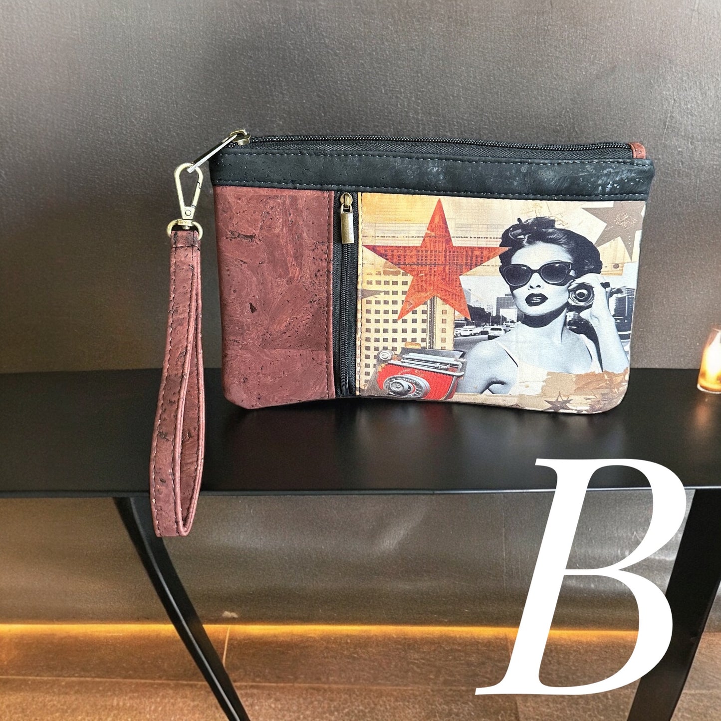 Cork Wristlet Clutch