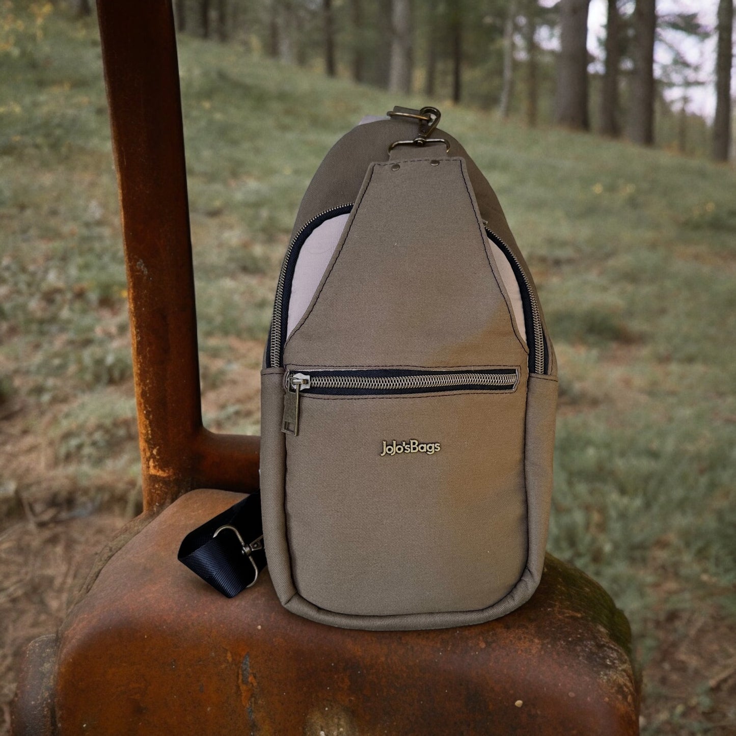 Denim Canvas Sling Bag