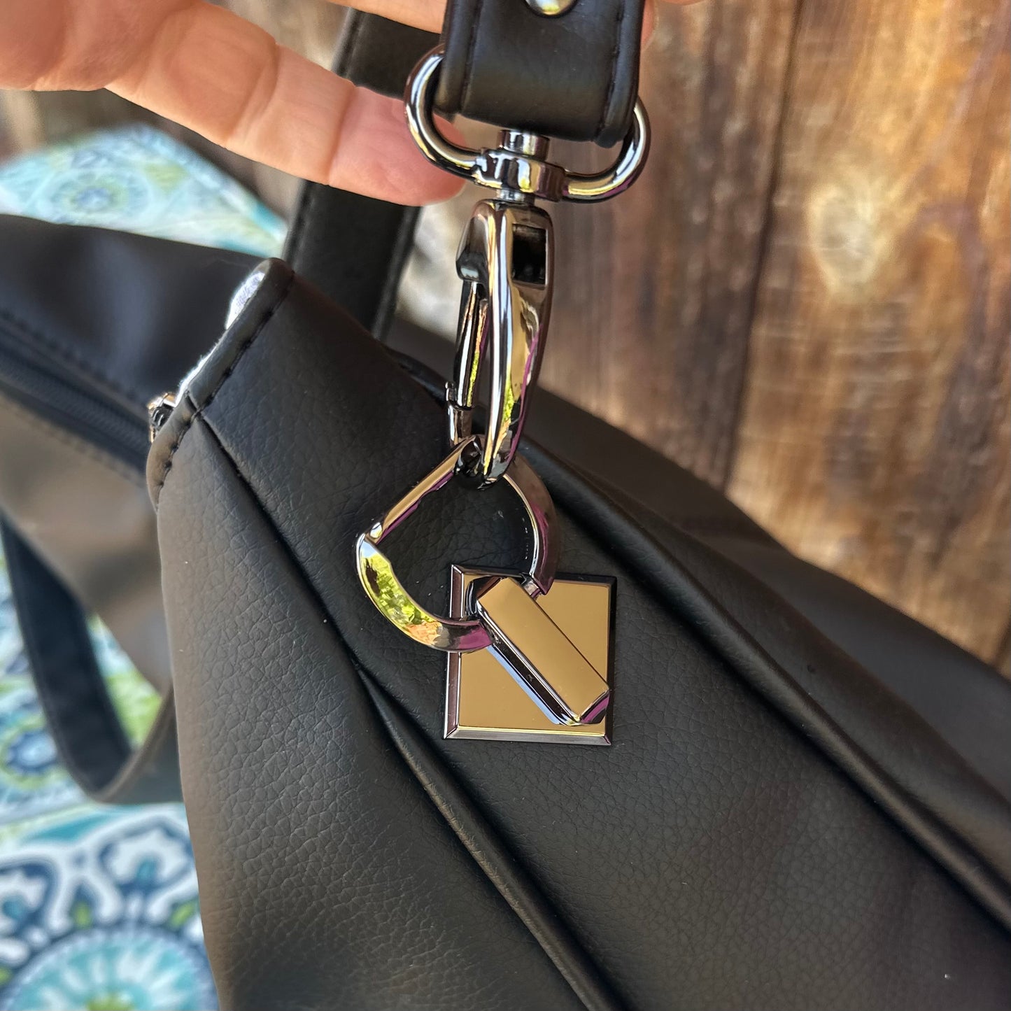 The Karola BlackShoulder Hobo Purse