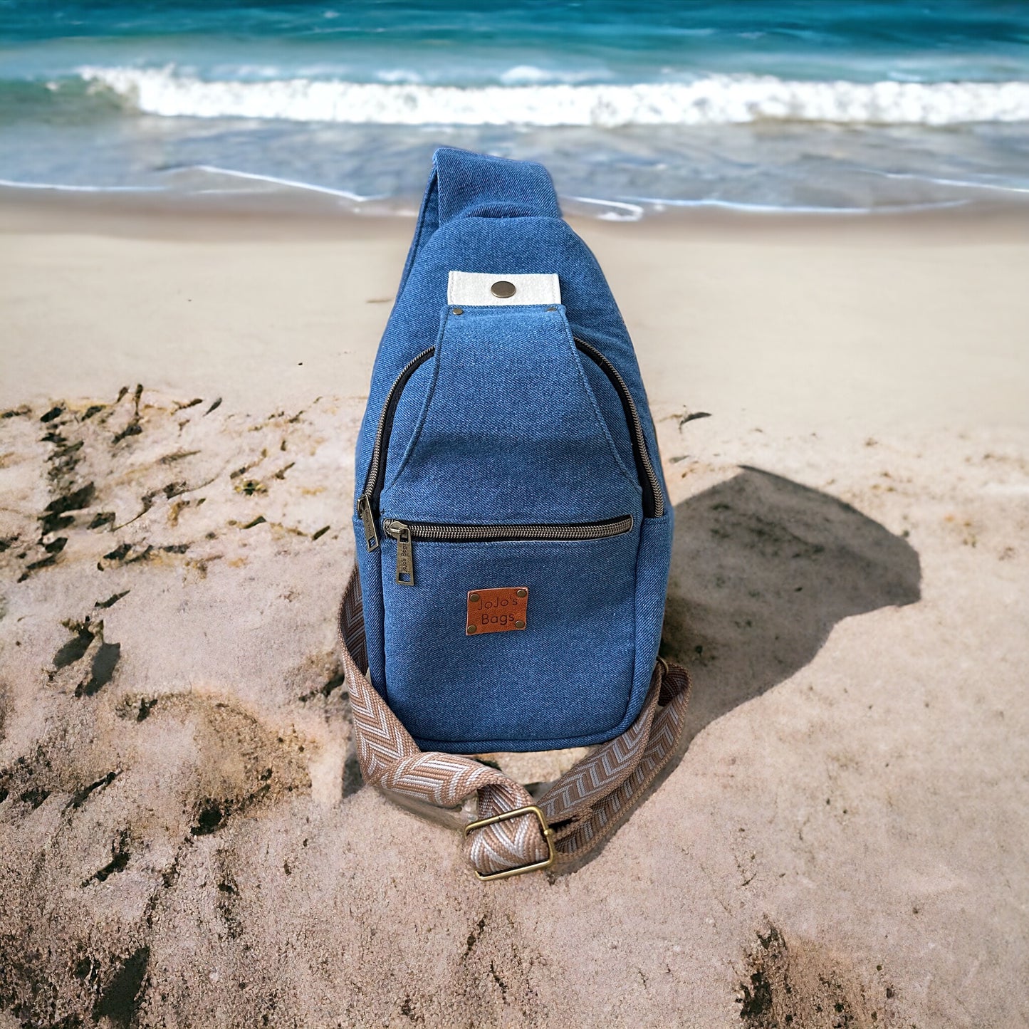 Denim Canvas Sling Bag