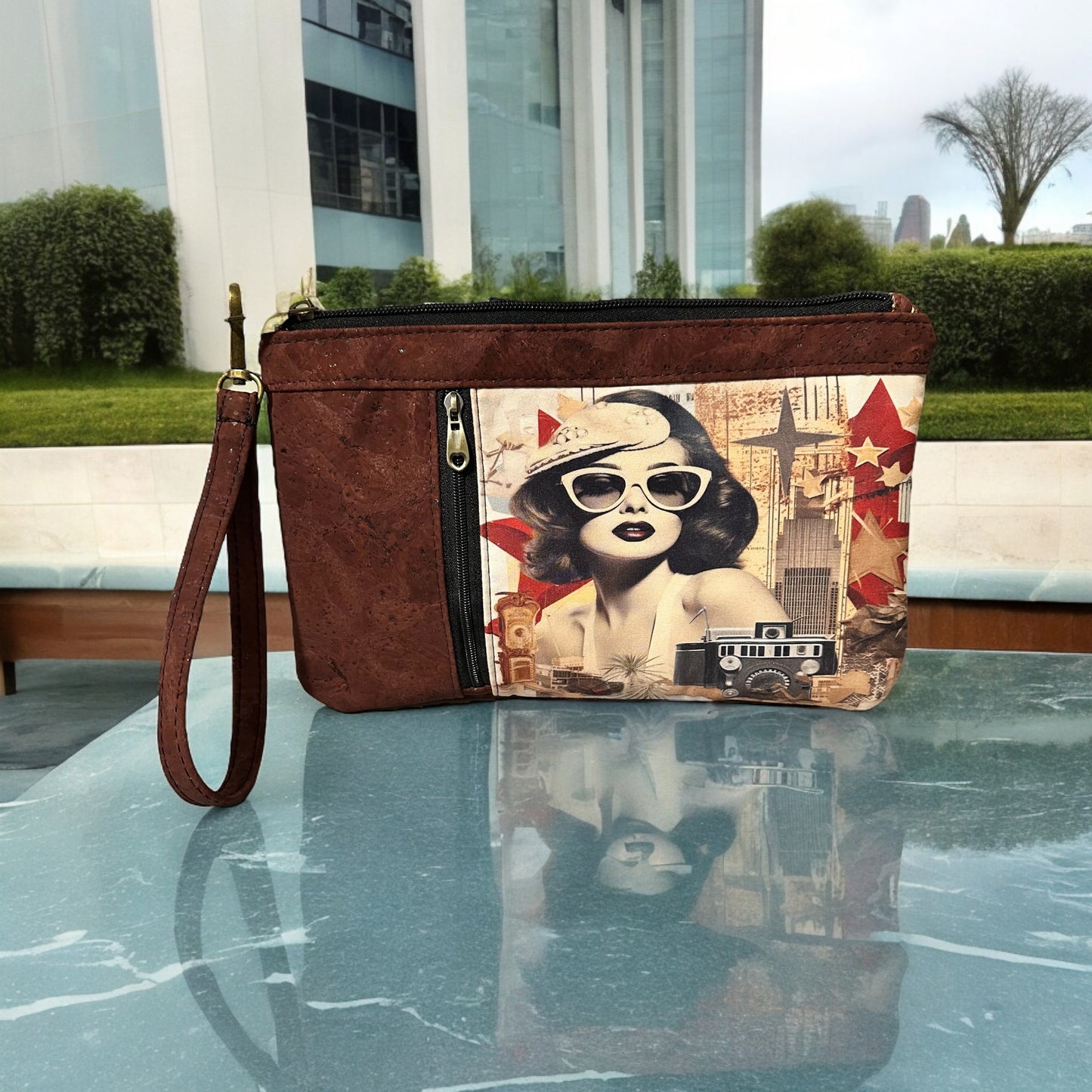 Cork Wristlet Clutch