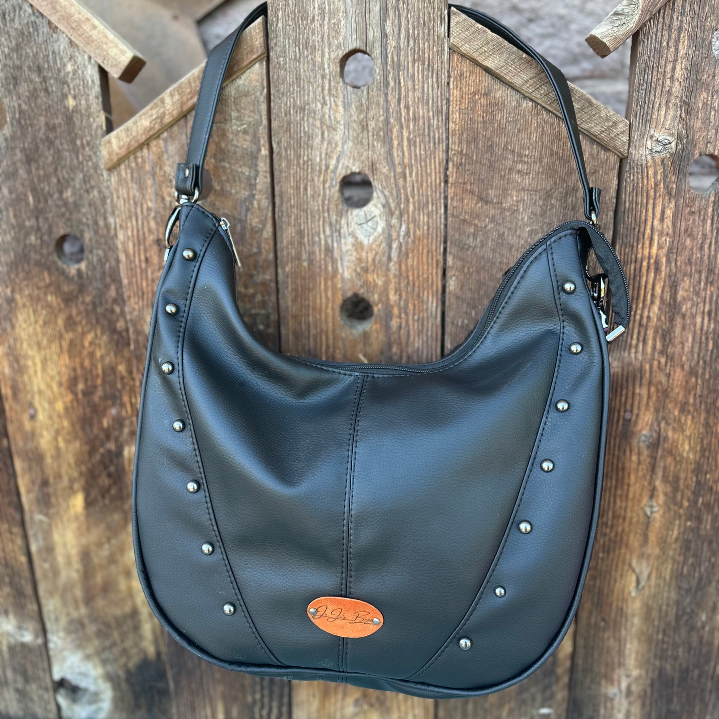The Karola BlackShoulder Hobo Purse