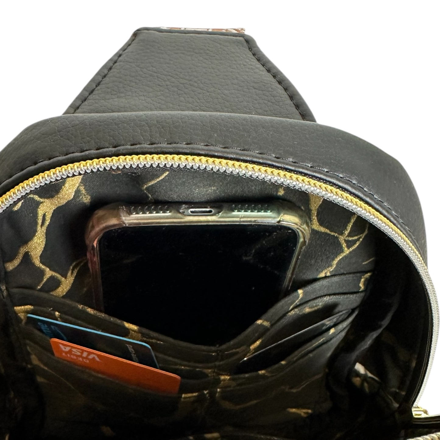Black Slim Sling Purse