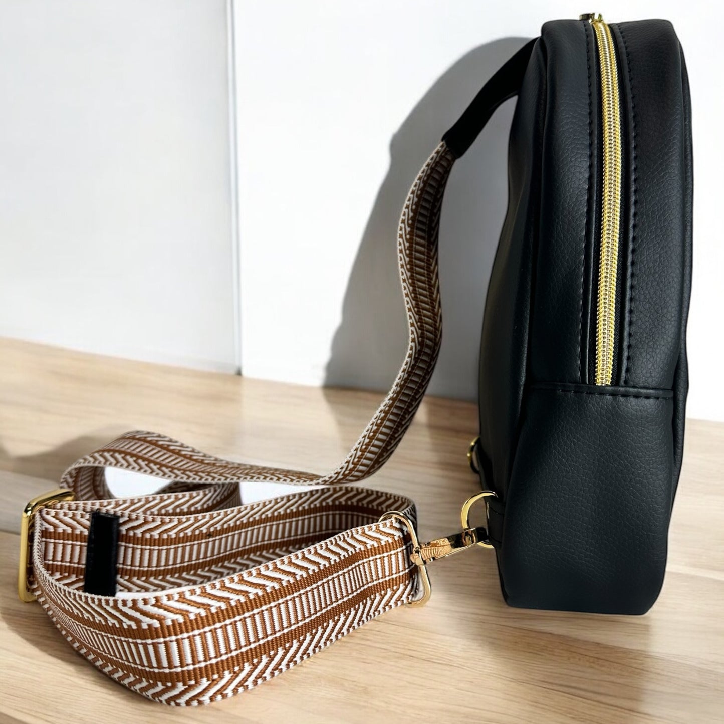Black Slim Sling Purse
