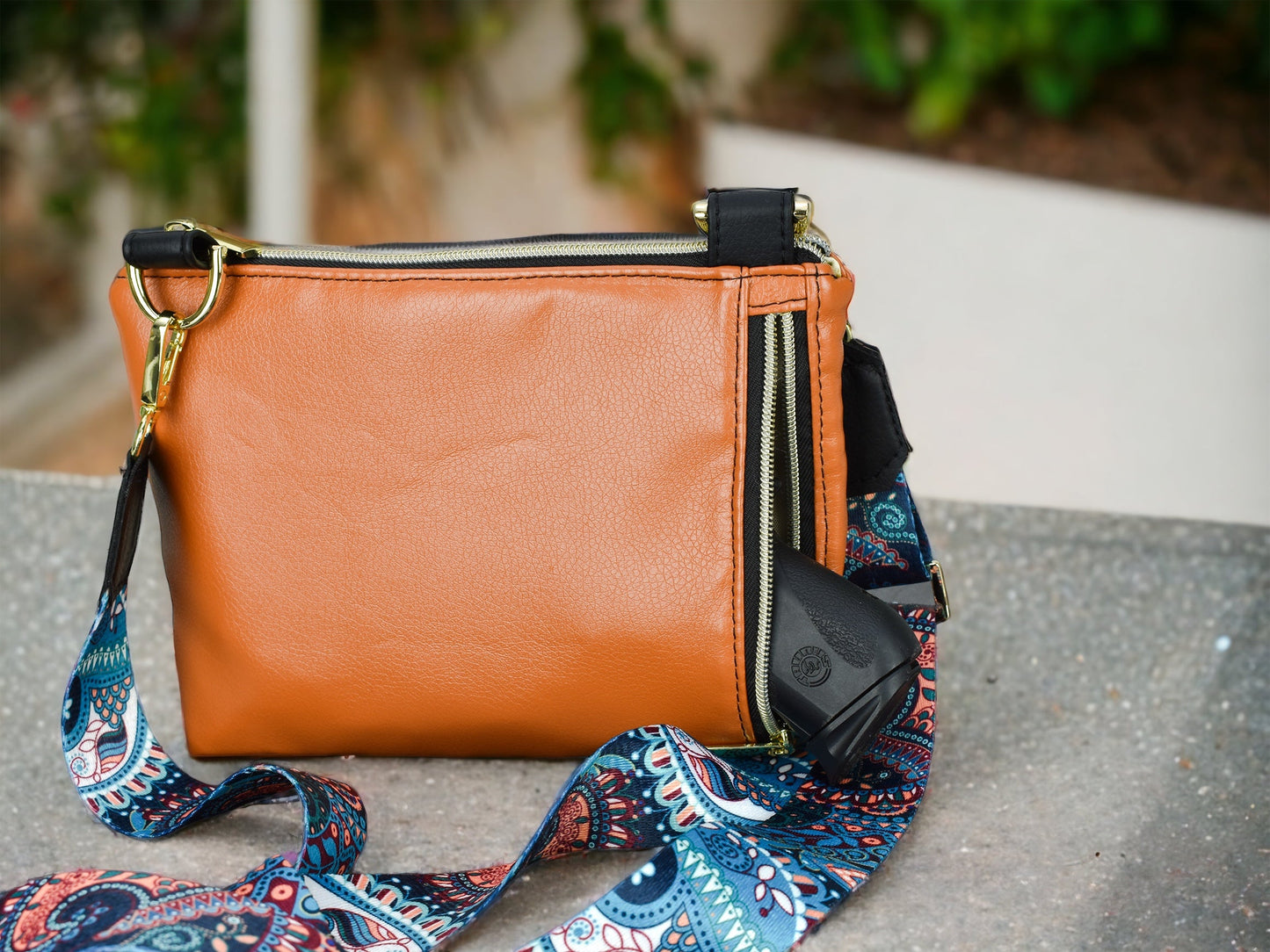 Stylish Conceal Carry Purse - Compact Crossbody Purse