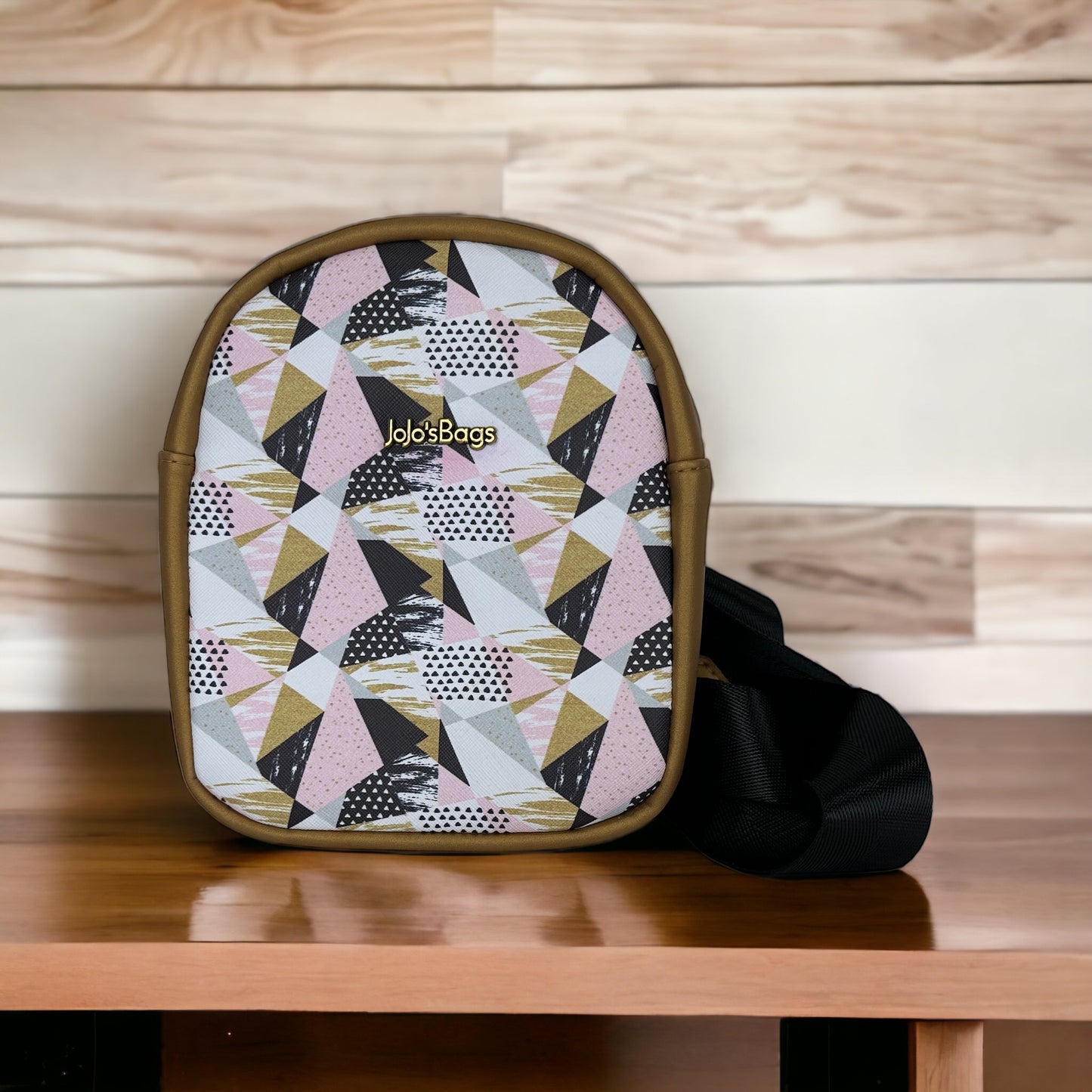 Gold sling bag