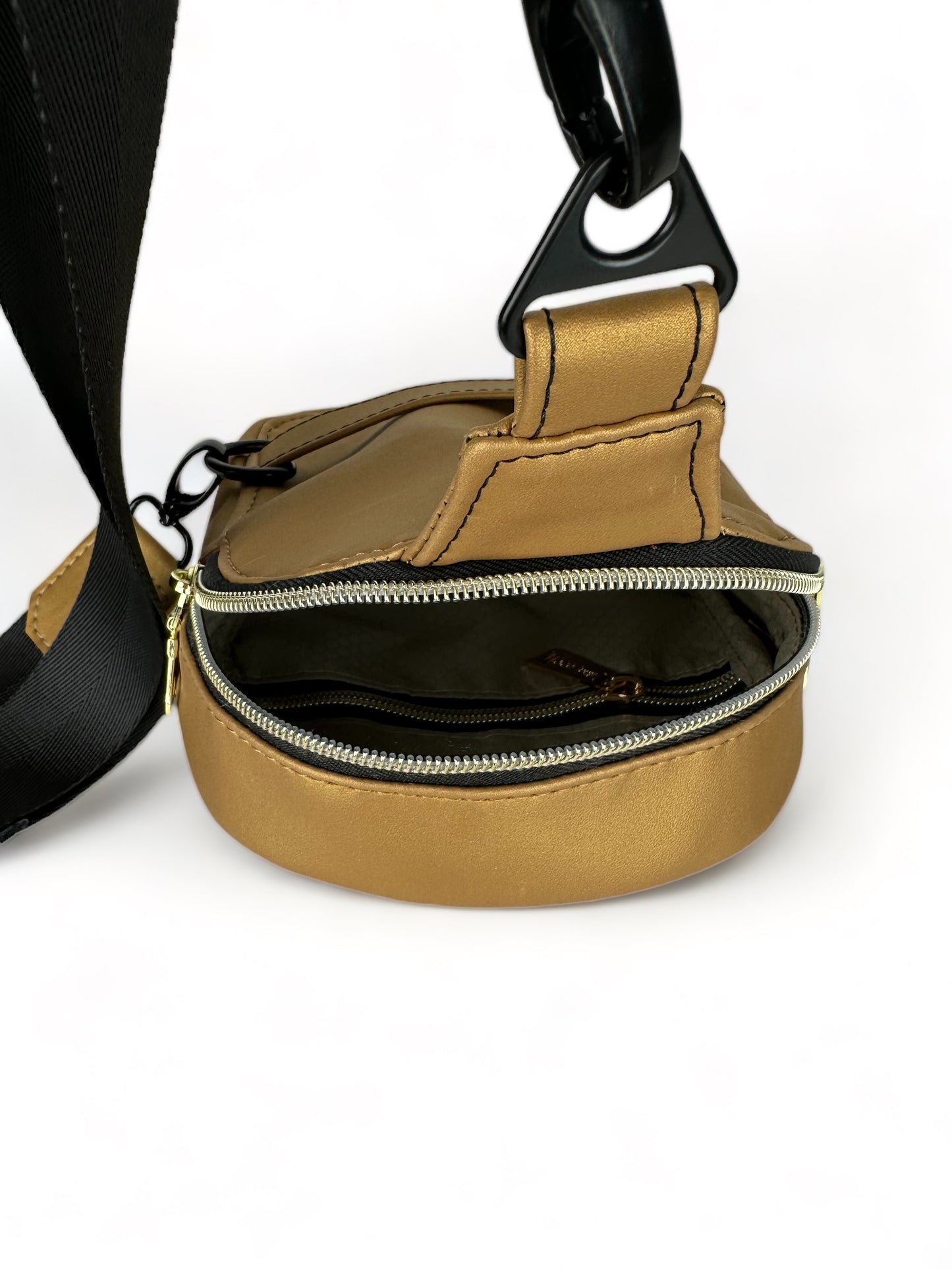 Gold sling bag