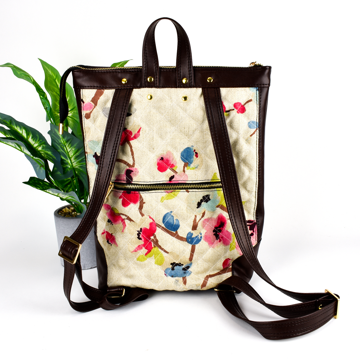 Modern Quilted Backpack