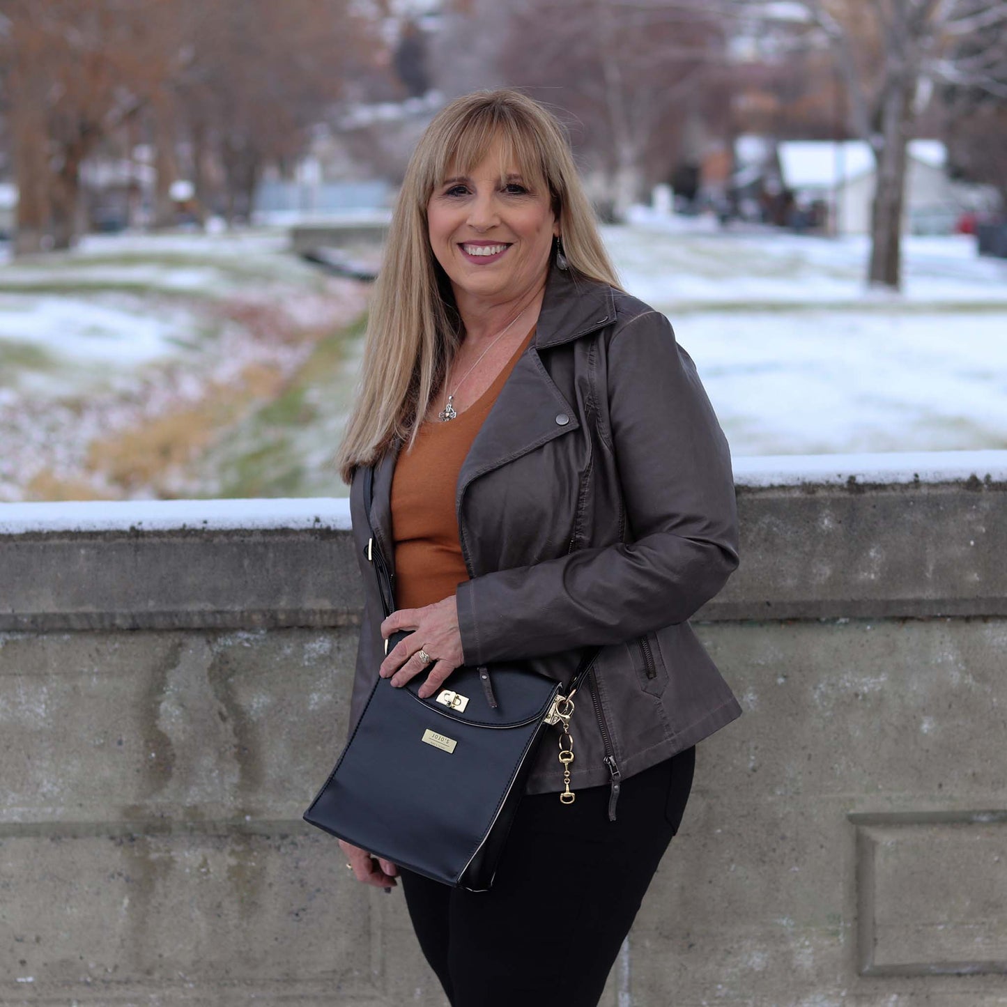 The Kinley, a Stylish Compact Crossbody Conceal Carry Purse