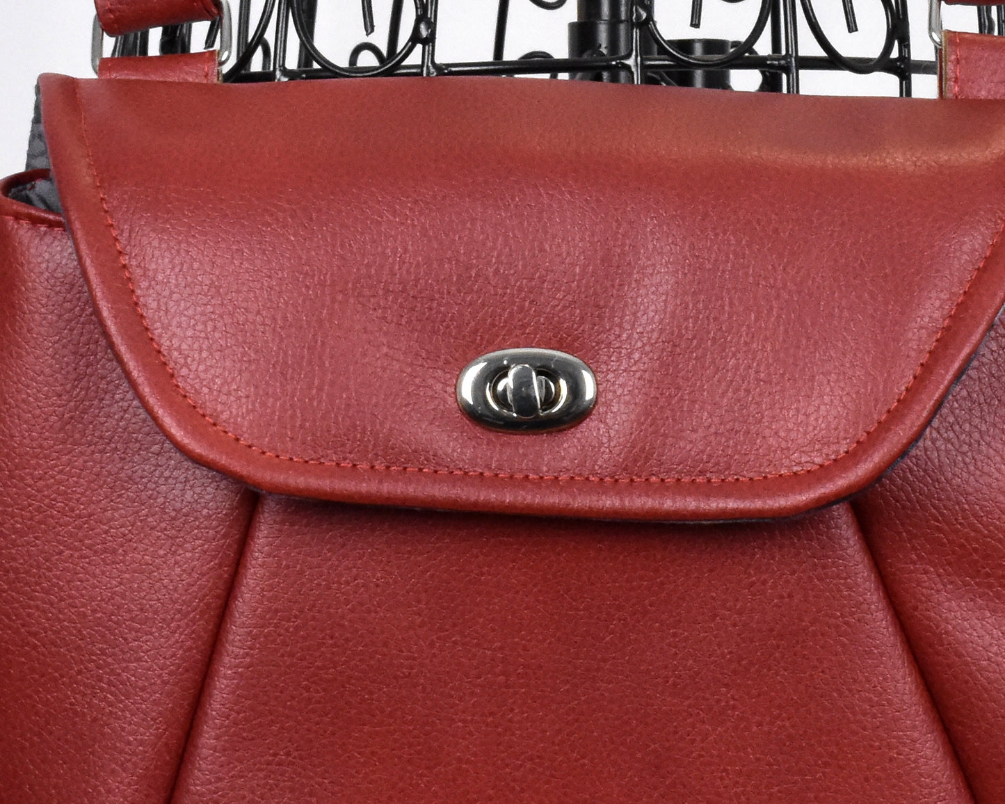 Women's Shoulder Bag - Red Crossbody Purse - Ladies Purse - Faux Leather Satchel - Medium Sized Handbag - Mother's Day Gift for Mom