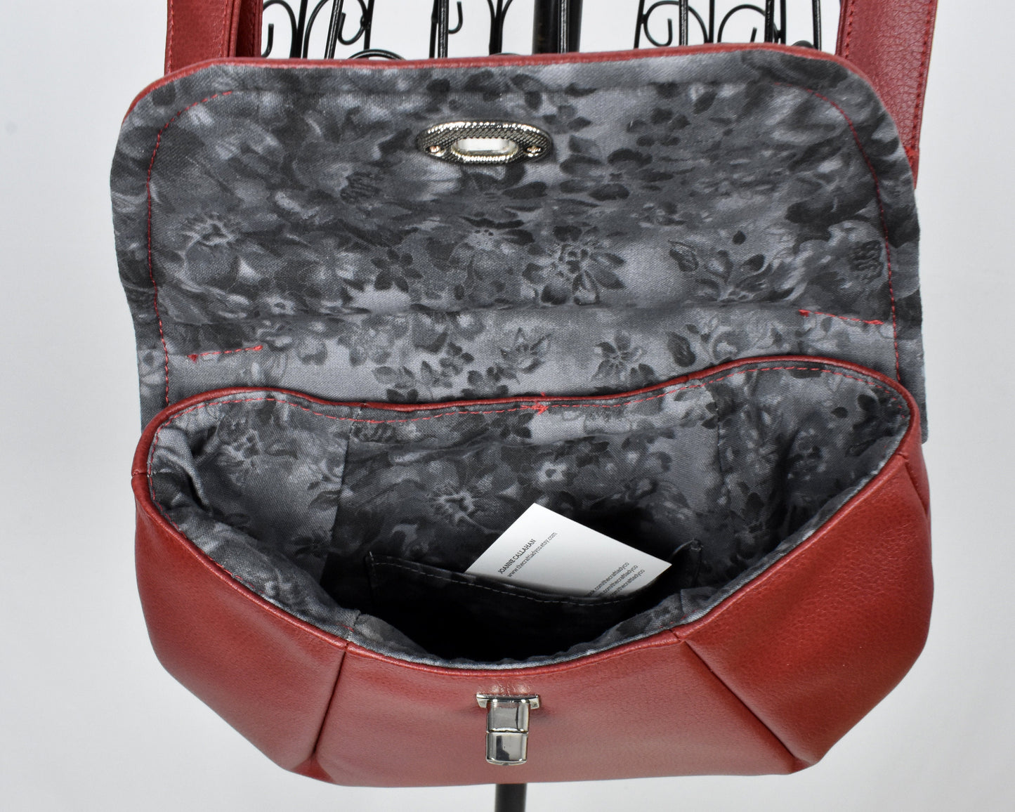 Women's Shoulder Bag - Red Crossbody Purse - Ladies Purse - Faux Leather Satchel - Medium Sized Handbag - Mother's Day Gift for Mom