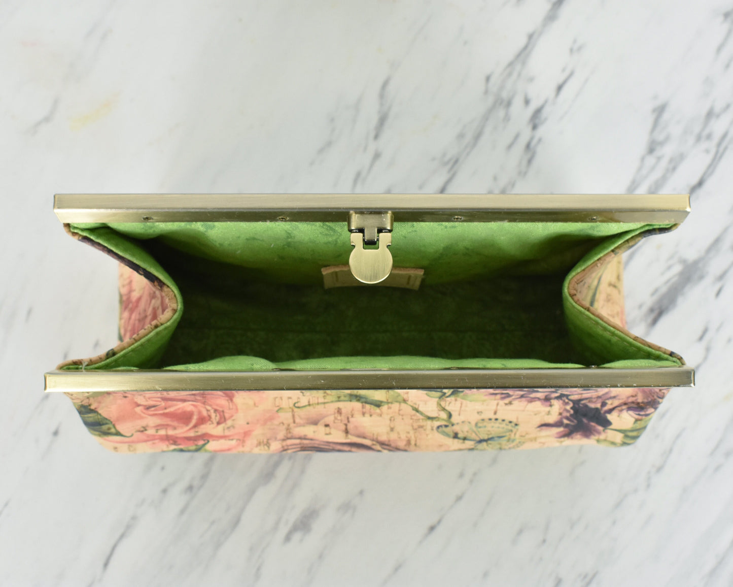Women's Vegan Clutch Purse - Vintage Style Handbag - Evening Dress Accessory - Small Ladies Purse - Mother's Day Gift - Cork Clutch