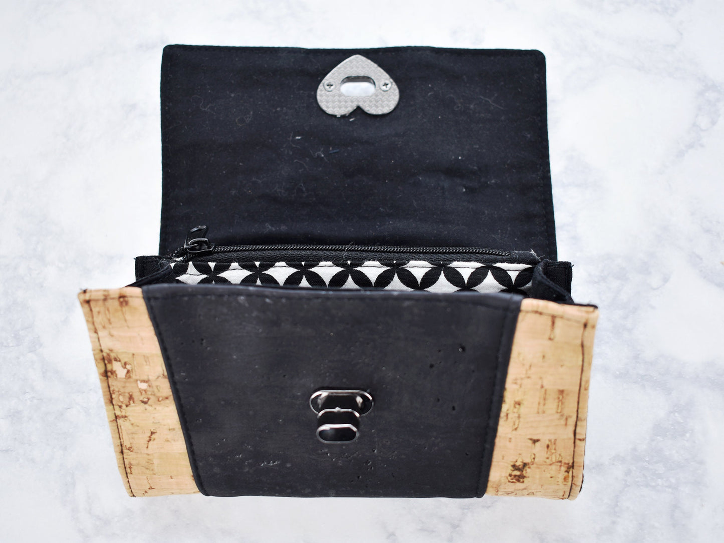 Compact Wallet - Vegan Eco Friendly Small Clutch - Personalizable - Special Idea for Someone - Earth Friendly - Two Toned