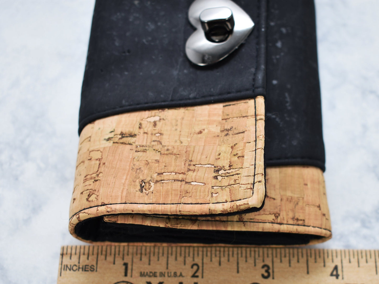 Compact Wallet - Vegan Eco Friendly Small Clutch - Personalizable - Special Idea for Someone - Earth Friendly - Two Toned