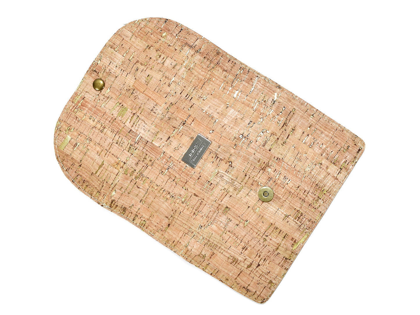 Women's Vegan Tri-Fold Wallet - Personalized Wallet - Minimumalist Clutch Wallet - Cork Leather Pocketbook - Mother's Day Gift - Birthday