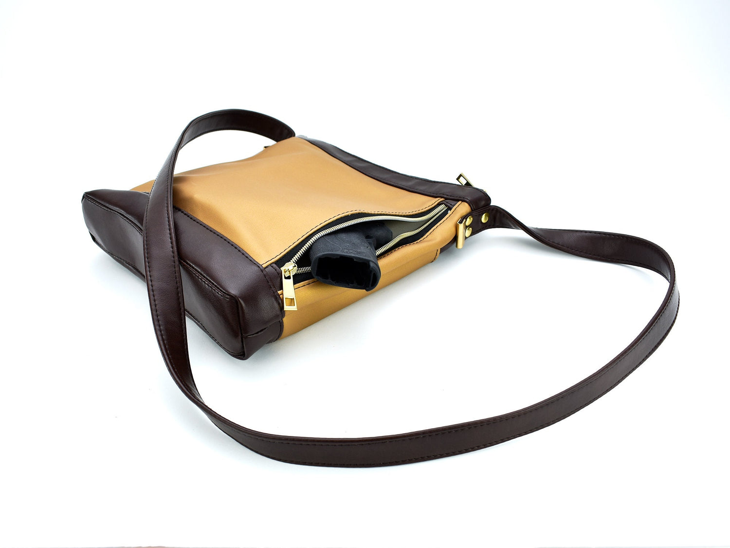 Crossbody Conceal Carry Purse - CC Women's Hand Bag - Compact Cross Body Styled Purse - Statement Piece Satchel - Gift for Lady Gun Lover