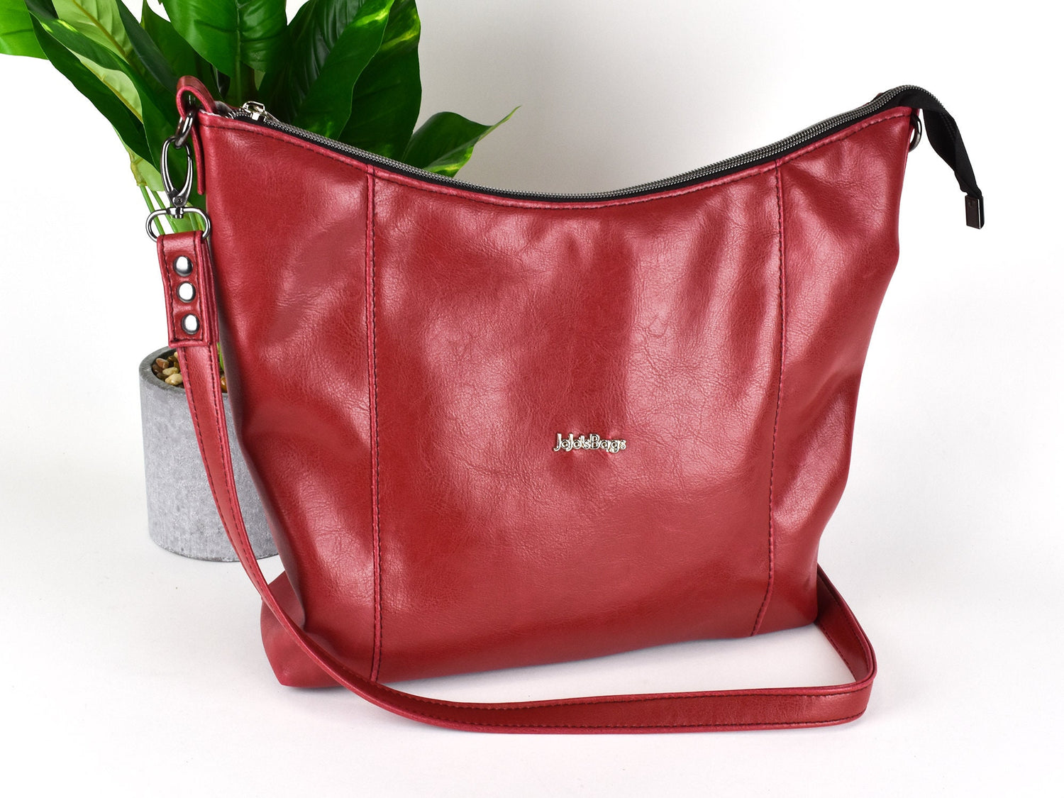 Women's Conceal Carry Hobo Style Purse - Faux Leather Bag - Stylish Gift for a Lady Gun Lover - Matching Wallet - Custom Crossbody