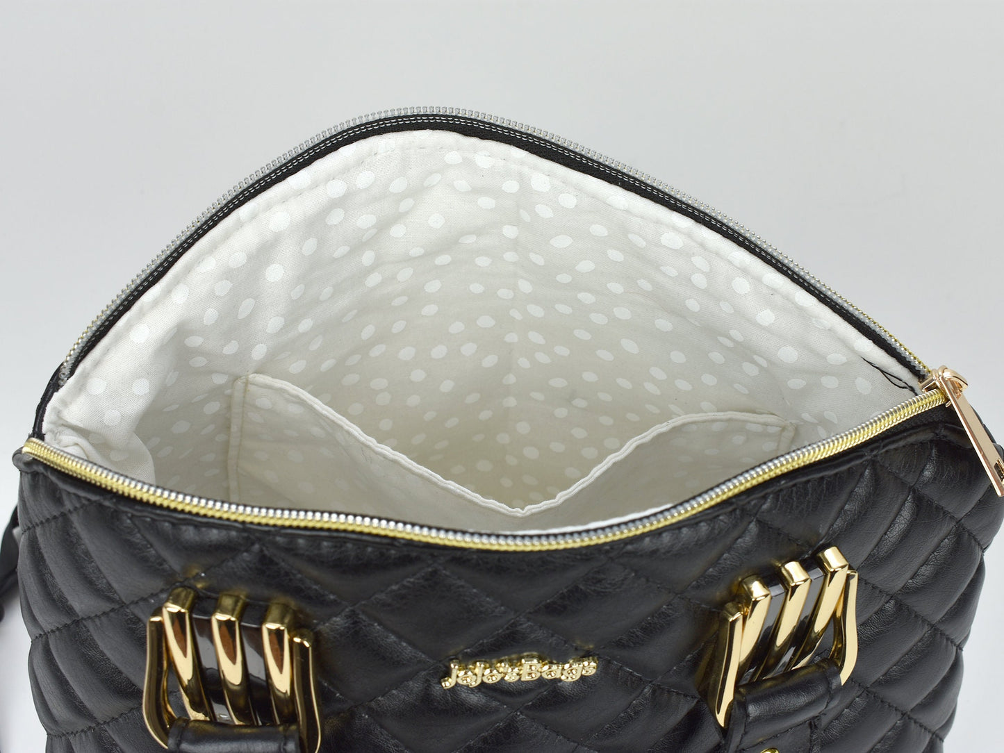 Classic Black Purse - Domed Handbag - Quilted Faux Leather - Stylish Ladies Purse - Gift for Mom