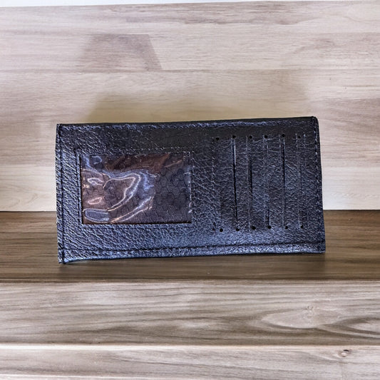 Slim Black Leather Wallet