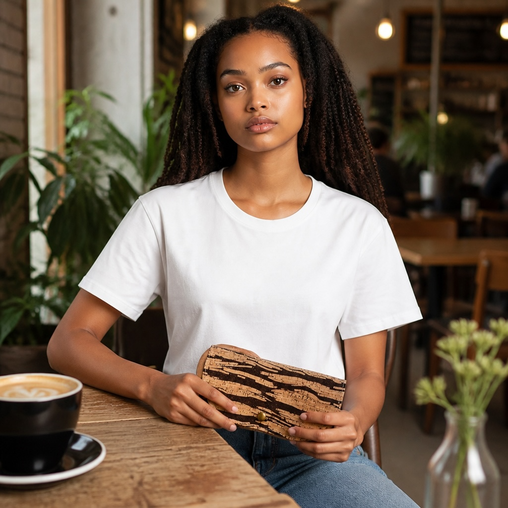 Women's Vegan Cork Tri-Fold Wallet