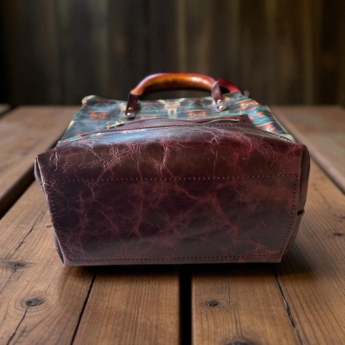 All leather Tote Style Purse