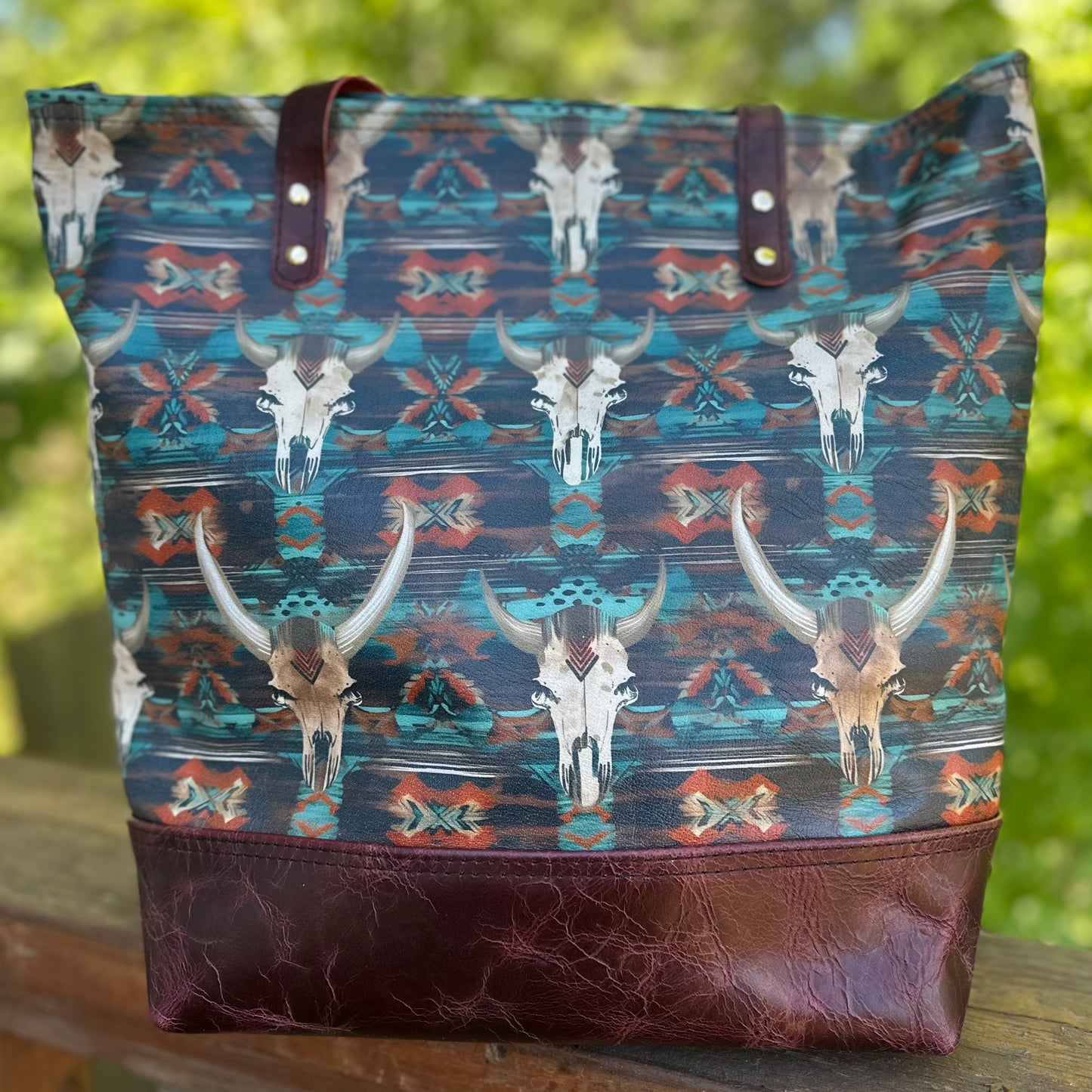 All leather Tote Style Purse