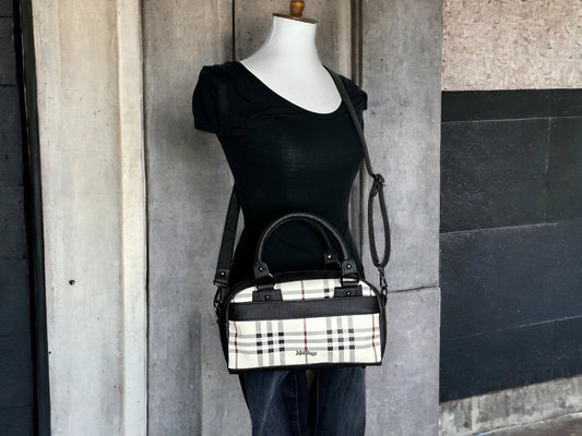 Designer Styled Plaid Crossbody Purse