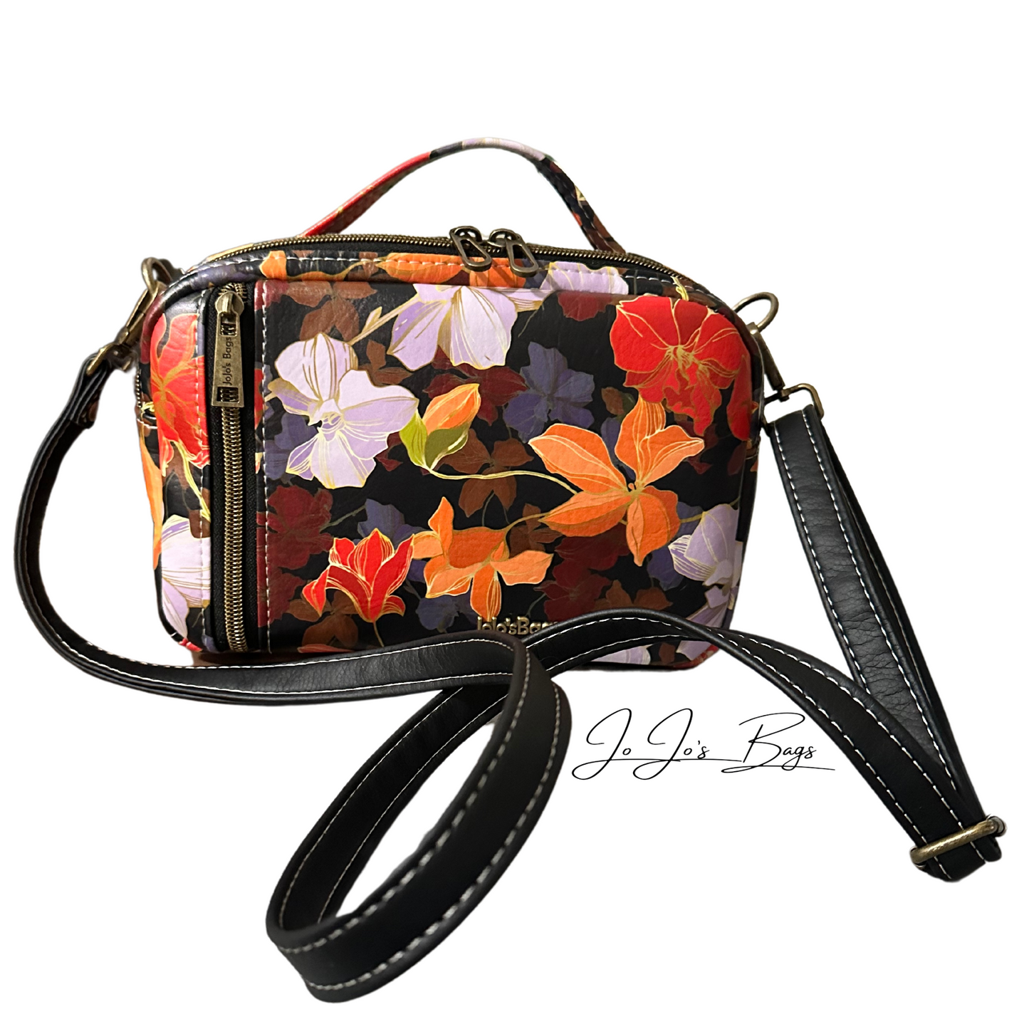 Colorful Floral Crossbody Handbag