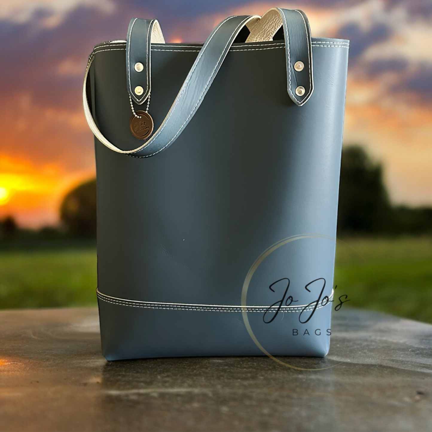 Double Sided Leather Tote