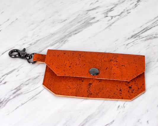 Vegan Cork Card Wallet - Credit Card Holder - Purse Accessory - Small Change Purse - ID Holder - Gift for Traveler - New Grad Gift