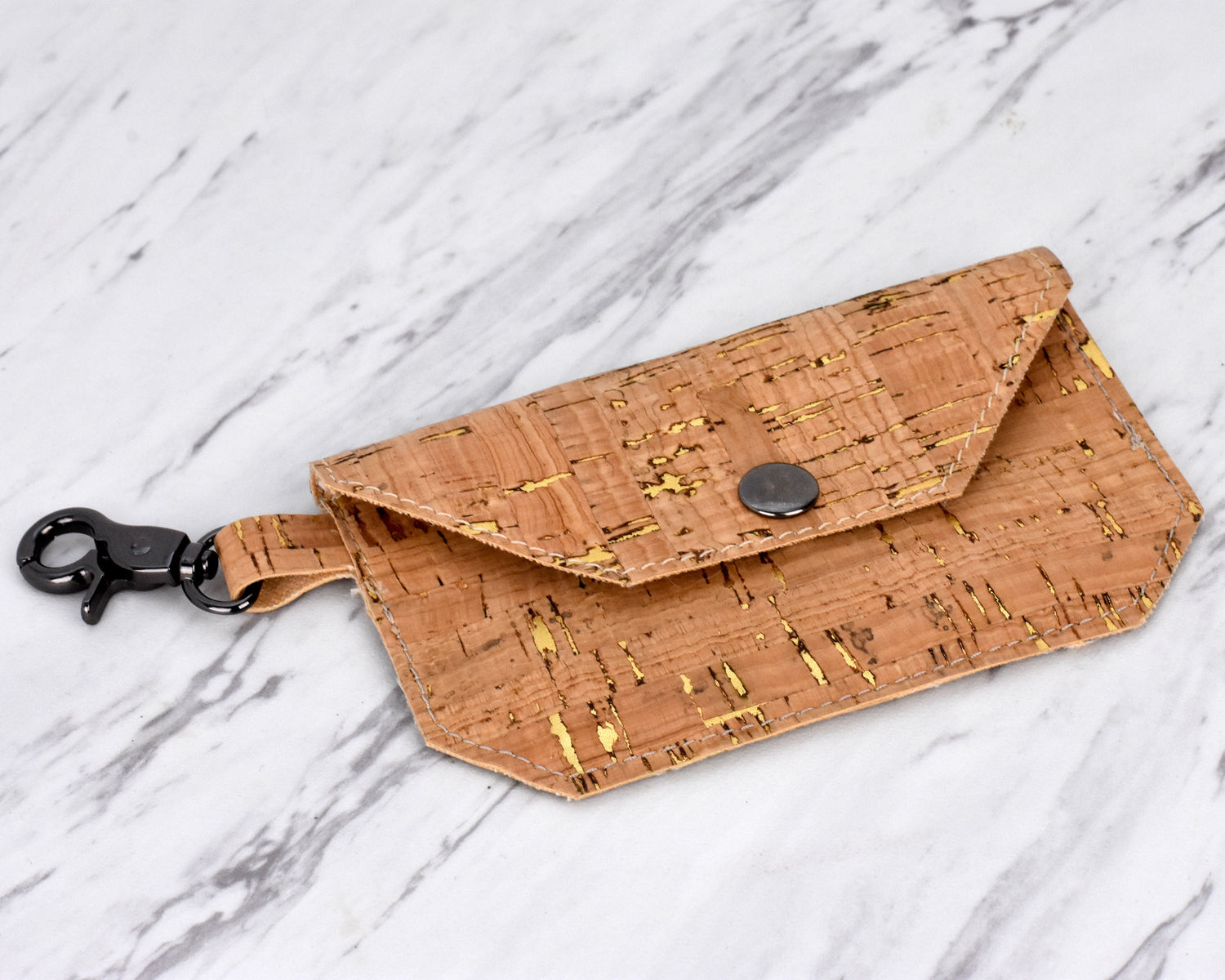 Vegan Cork Card Wallet - Credit Card Holder - Purse Accessory - Small Change Purse - ID Holder - Gift for Traveler - New Grad Gift