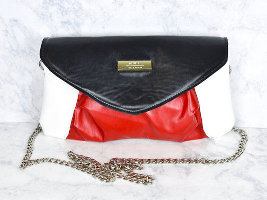 Women's Evening Clutch Purse - Minimulist Ladies Satchel - Bag for Wedding - Faux Leather Purse - Statement Piece - Gift for Mother's Day