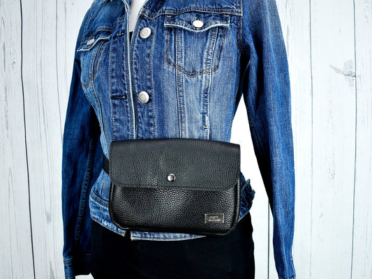 Leather Waist Pack - Unisex Design Fanny Pack - Bum Bag Purse - Minimalist Style - Crossbody Purse - Simple Belt Bag - Hip Bag