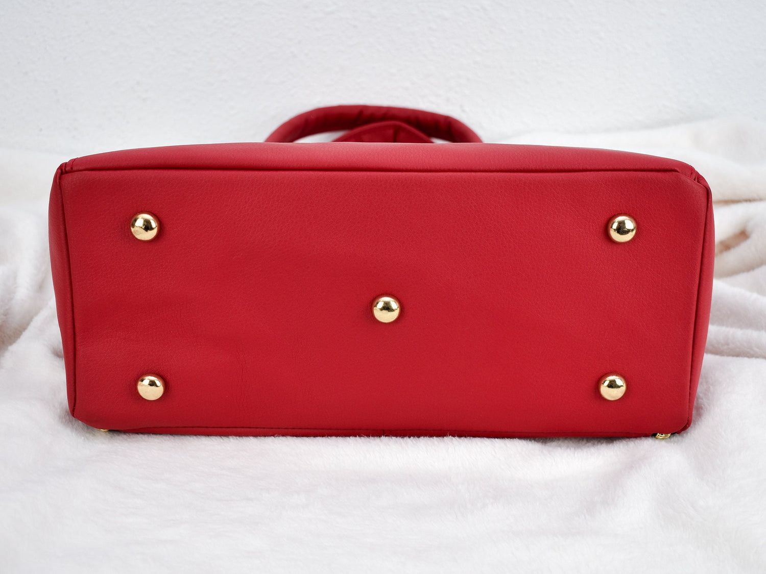Red Faux Leather Purse - Conceal Carry Handbag - Gift for Mom Grandma Sister -  Eco Friendly Top Handle Tote Bag - CCW - Customizable to Her