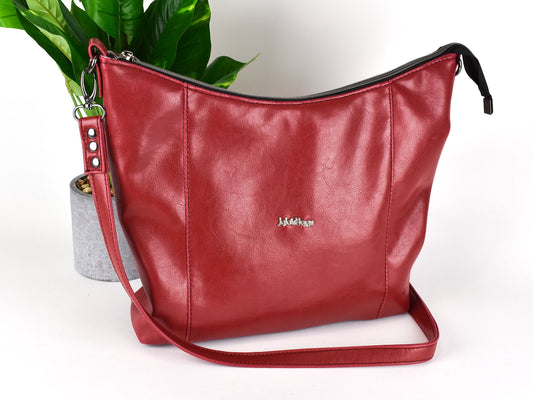 Women's Conceal Carry Hobo Style Purse - Faux Leather Bag - Stylish Gift for a Lady Gun Lover - Matching Wallet - Custom Crossbody